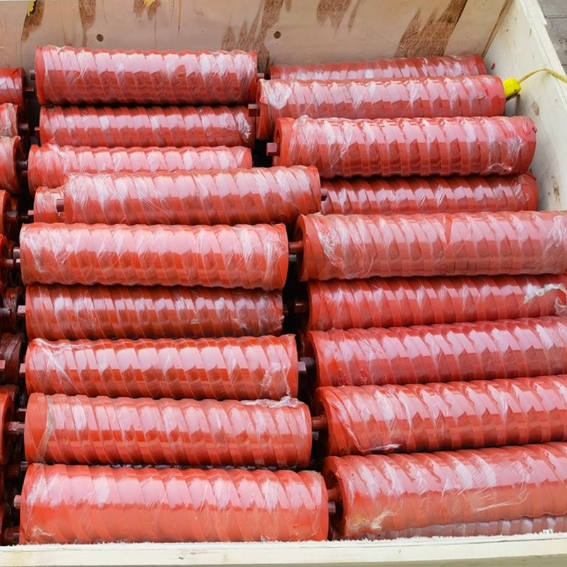 PU Spiral Centering / Self-Cleaning Idler production photo
